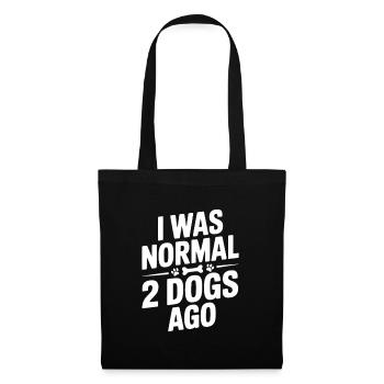 J’étais normal il y a deux chiens - Sac en tissu - noir - Devant