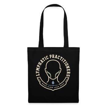 Lymphsystem Lymphdrainage Wellness Geschenk - Stoffbeutel - Schwarz - Vorne