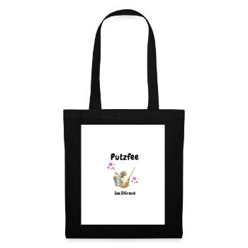 Putzfee  - Stoffbeutel - Schwarz - Vorne