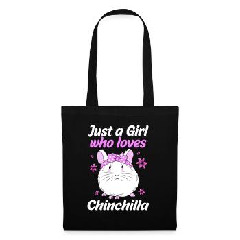 Chinchilla - Stoffbeutel - Schwarz - Vorne