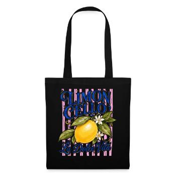 Limoncello La Dolce Vita Citron Italie Vintage - Sac en tissu - noir - Devant