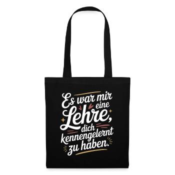 Lehre Dich Kennenzulernen Ex Freund Trennung Ex - Stoffbeutel - Schwarz - Vorne
