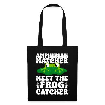 Frog Catcher Amphibian Matcher Meet The Frog - Tote Bag - black - Front