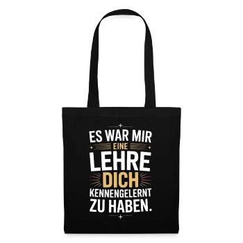 Lehre Dich Kennenzulernen Ex Freund Trennung Ex - Stoffbeutel - Schwarz - Vorne