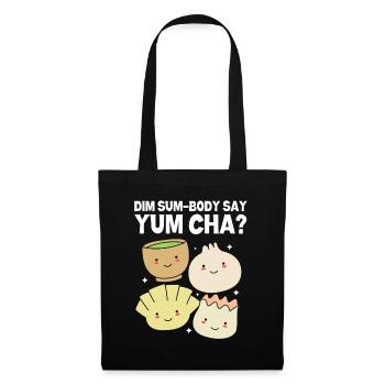 Dim sum - Sac en tissu - noir - Devant