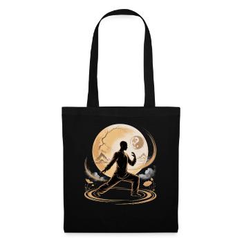 Tai Chi Zen Meditation – Chi Qigong Training - Stoffbeutel - Schwarz - Vorne