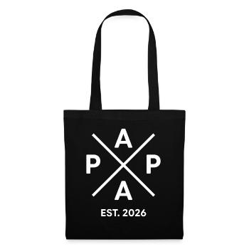 Papa Est. 2026 | Father | Father's Day Gift - Tote Bag - black - Front
