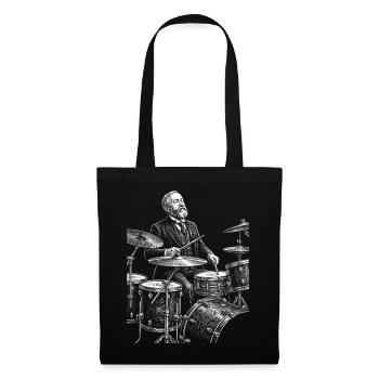 Benjamin Harrison Skizzen Drummer  - Stoffbeutel - Schwarz - Vorne