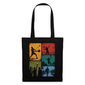 Padel and Humorous Aperitif - Tote Bag - black - Front