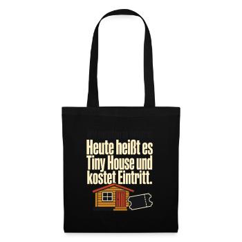 DDR Nostalgie Datsche Tiny House Spruch Ostalgie H - Tote Bag - black - Front