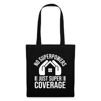 Insurance Agent Costume Super Coverage Medicare - Stoffbeutel - Schwarz - Vorne