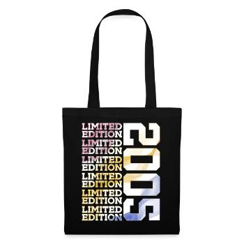 LIMITED EDITION 2005 - 21 JAHRE - 21. GEBURTSTAG - Stoffbeutel - Schwarz - Vorne