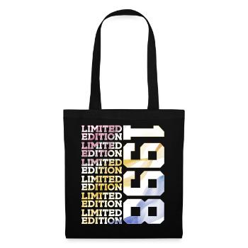 LIMITED EDITION 1998 - 28 JAHRE - 28. GEBURTSTAG - Stoffbeutel - Schwarz - Vorne
