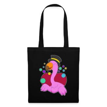 Drôle de flamant rose - Sac en tissu - noir - Devant