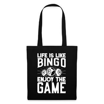 Bingo Player Enjoy The Game Bingo - Stoffbeutel - Schwarz - Vorne