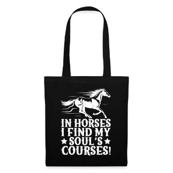 Hobby Horse Rider I Find My Soul´s English Riding - Stoffbeutel - Schwarz - Vorne