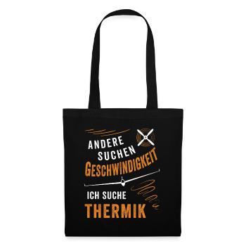 Ich suche Thermik Segelflug - Stoffbeutel - Schwarz - Vorne