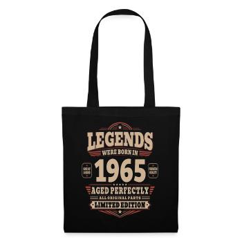 Cadeau d’anniversaire 61 ans Mari 1965 Vintage Rétro - Sac en tissu - noir - Devant