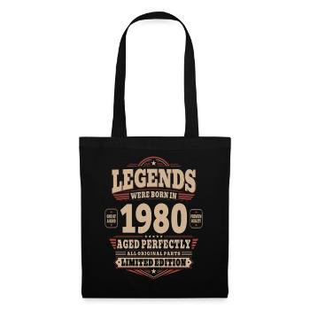 46th Birthday Gift Husband 1980's Vintage Retro - Tote Bag - black - Front