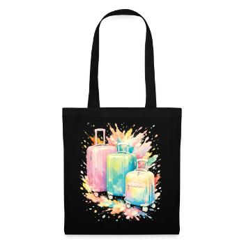Reisekoffer Pastel Colour Splash Art - Stoffbeutel - Schwarz - Vorne