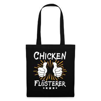 Chicken Spruch - Stoffbeutel - Schwarz - Vorne