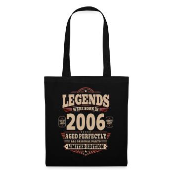 20th Birthday Gift Husband 2006 Vintage Retro - Tote Bag - black - Front