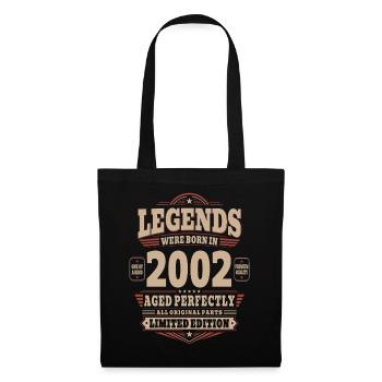 24th Birthday Gift Husband 2002 Vintage Retro - Tote Bag - black - Front