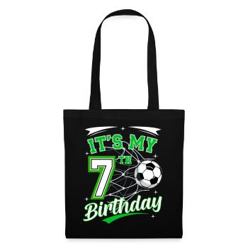 Its My 7th Birthday Soccer Boys 7 Years Birthday 7 - Tote Bag - black - Front