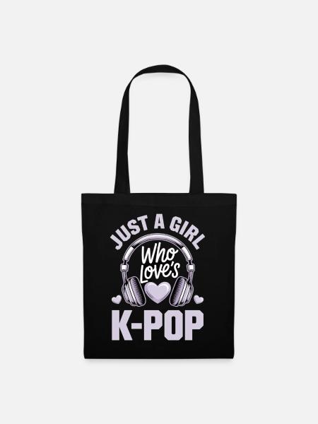 K-Pop - Stoffbeutel - Schwarz