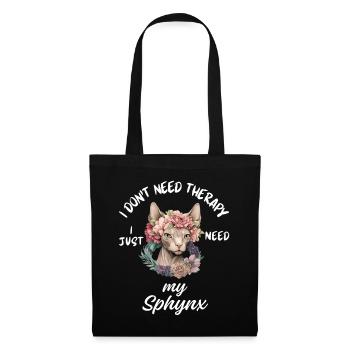 Sphynx Cat Therapy - Tote Bag - black - Front