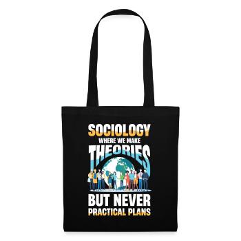 Sociologie où l’on fait des théories mais jamais - Sac en tissu - noir - Devant