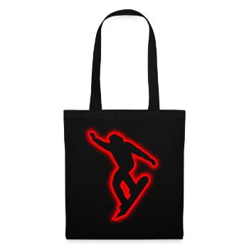Snowboarders Snowboarding Kids Men's Snowboard - Tote Bag - black - Front