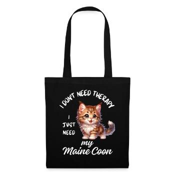 Mignon Maine Coon - Sac en tissu - noir - Devant