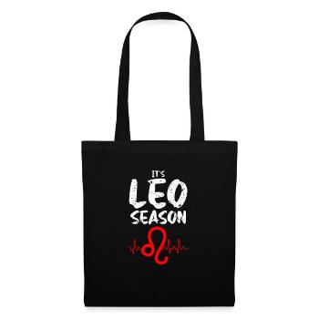 Signe du zodiaque Lion - Sac en tissu - noir - Devant