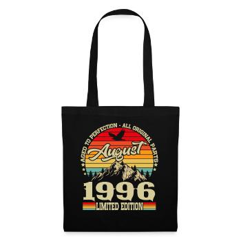 August 1996 Vintage Retro Birthday Gift - Tote Bag - black - Front