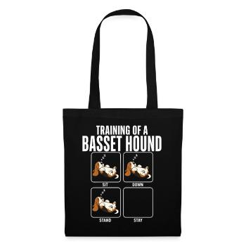 Basset Hound Dog Breed Training Humor - Tote Bag - black - Front