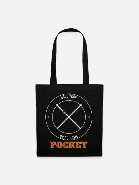 Call Your Pocket Badge - Stoffbeutel - Schwarz