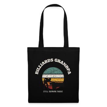 Billiards Grandpa Retro - Tote Bag - black - Front