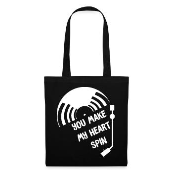Vinyl - Tote Bag - black - Front