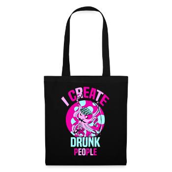 Serveur Barman Barchef - Sac en tissu - noir - Devant
