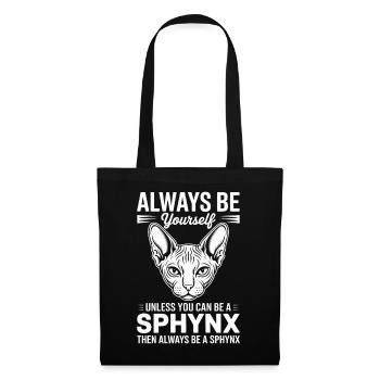 Sphynx Cat Dicts, drôle de cadeau Sphynx Cat - Sac en tissu - noir - Devant