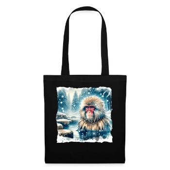 Snow Monkey Gift - Tote Bag - black - Front