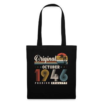 Original October 1946 – 80th Birthday Retro - Tote Bag - black - Front