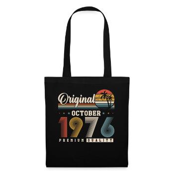 Original 1976 – 50e anniversaire Vintage Rétro - Sac en tissu - noir - Devant