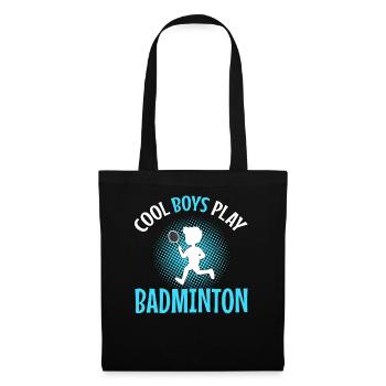 Badminton Players Cool Boys Play Badminton Boys - Tote Bag - black - Front