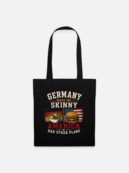 Deutsch Amerikanische Herkunft Und Tradition - Stoffbeutel - Schwarz
