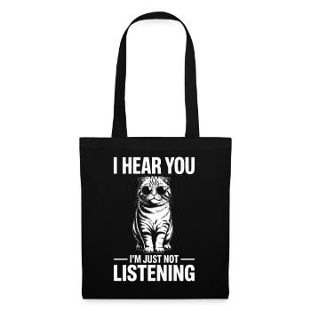 Scottish Folding Cat Scottish Fold Gift - Tote Bag - black - Front