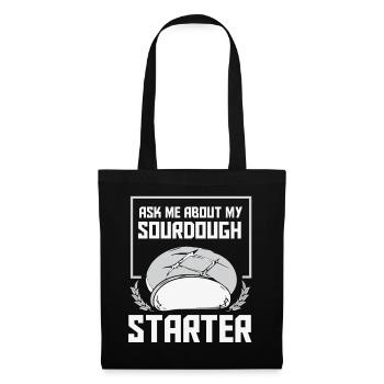 Bread Baker Bakery Bread Roll Baking - Sac en tissu - noir - Devant