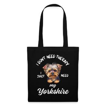 Yorkshire Terrier Therapy - Tote Bag - black - Front