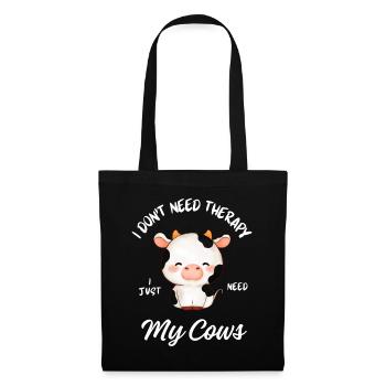 Cute Cow Therapy - Tote Bag - black - Front